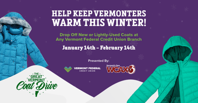 Support Your Community With The Vermont Federal & WCAX 2025 Coat Drive