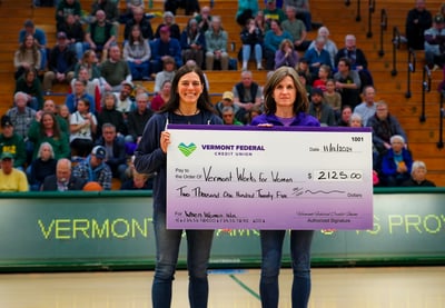 When Women Win: Vermont Federal Credit Union Donates $2,125 to Vermont Works For Women
