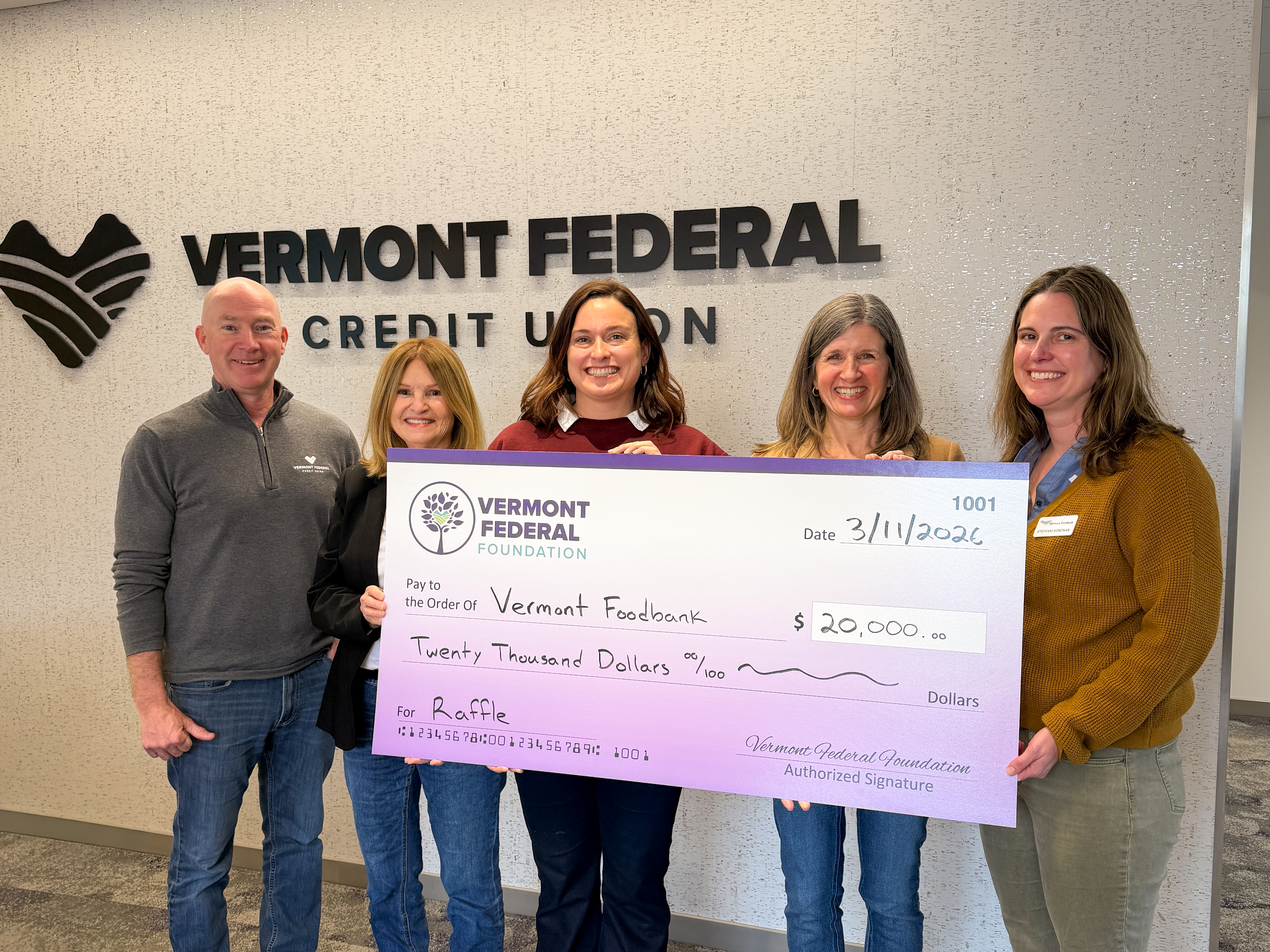 Vermont Federal Foundation Reaches $60K Goal to Combat Food Insecurity