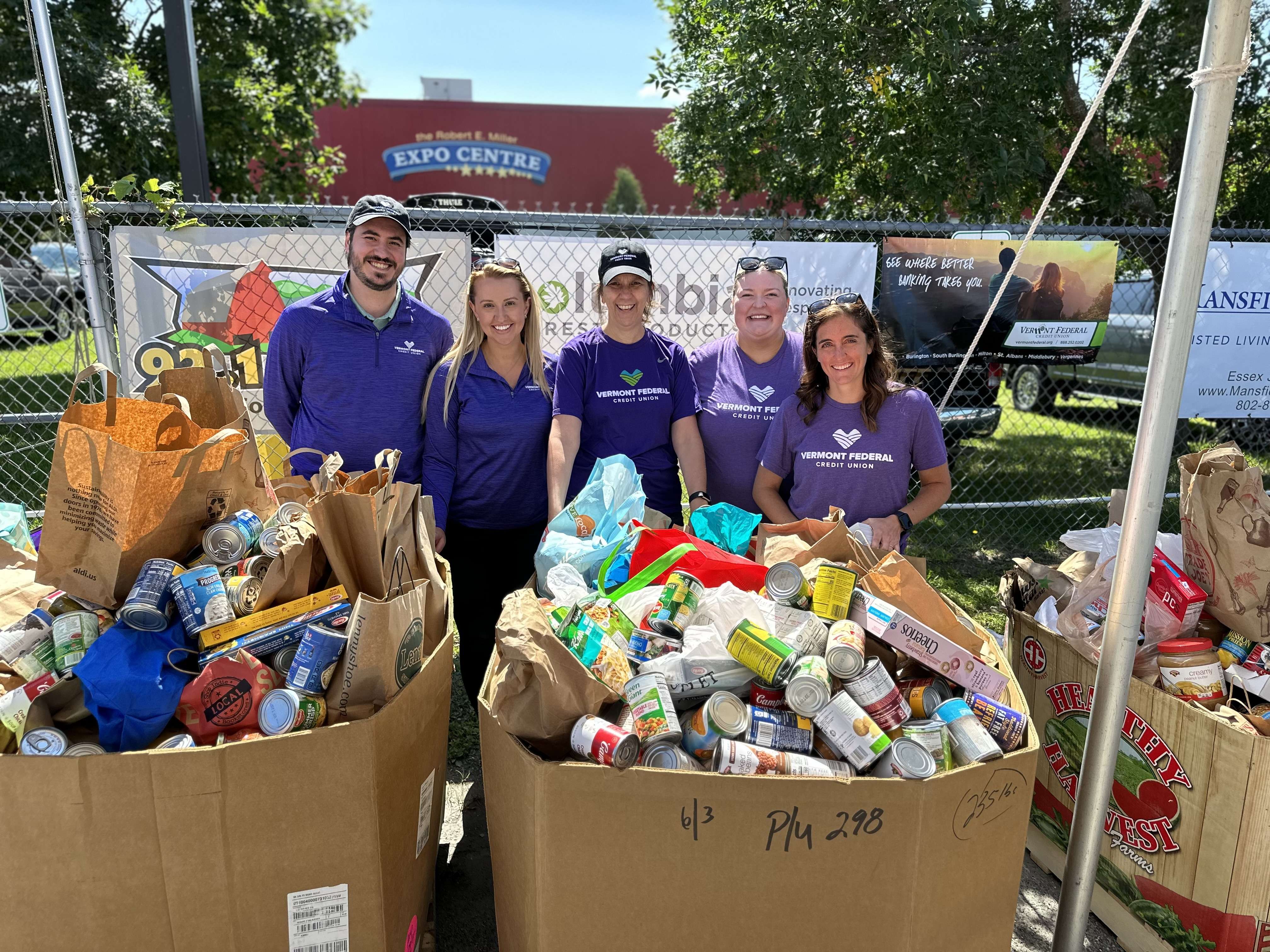 7,852 Pounds of Food Collected at the Champlain Valley Fair