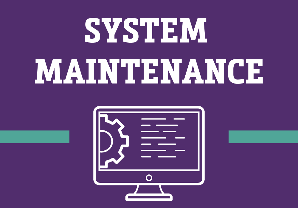 System Maintenance on 1/18