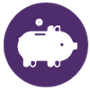 Piggy Bank Tax Savings Icon - Mortgage
