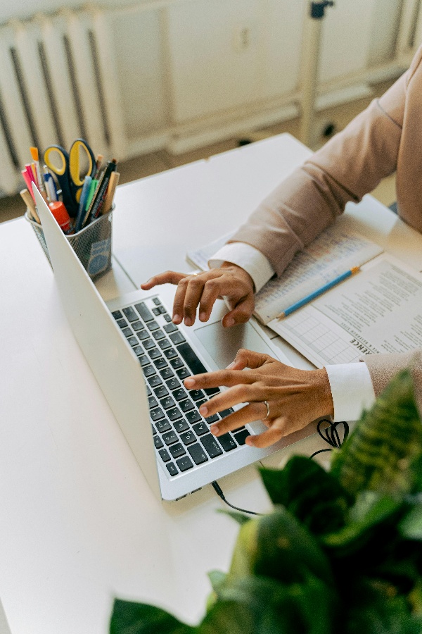 Woman Filling Out Online Form-1